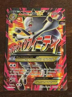Pokemon TCG Breakthrough M Mega Mewtwo EX Full Art Holo Ultra #160/162 - Image 1