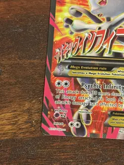 Pokemon TCG Breakthrough M Mega Mewtwo EX Full Art Holo Ultra #160/162 - Image 5
