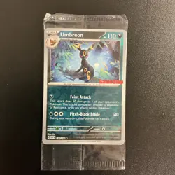 Pokemon TCG SV Promos (Gamestop Stamp) #130/197 Umbreon SEALED - Image 1