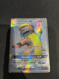 Gumshoos GX 145/149 Full Art Sun & Moon Pokemon TCG Light Play - Image 1