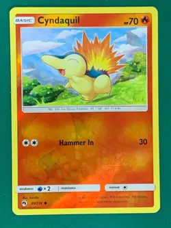 Cyndaquil 40/214 Common Lost Thunder Pokemon TCG Reverse Holo - Image 1