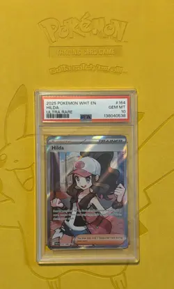 Pokemon Hilda White Flare Ultra Rare #164 PSA 10 Gem Mint - Image 1