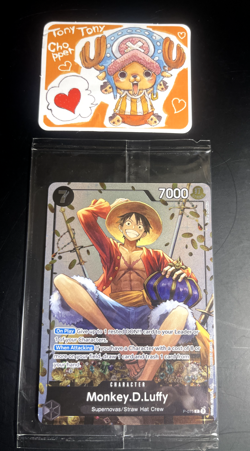 SEALED One Piece Monkey D. Luffy P-075 English Promo Card, Vol 2 Exclusive - Image 1
