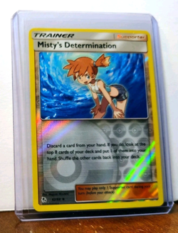 POKEMON MISTY'S DETERMINATION 62/68 REVERSE HOLO HIDDEN FATES NM NEAR MINT - Image 5