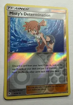 POKEMON MISTY'S DETERMINATION 62/68 REVERSE HOLO HIDDEN FATES NEAR MINT - Image 2