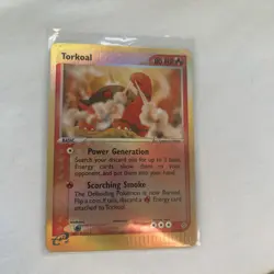 Torkoal 12/97 Reverse Holo Rare Pokemon Card 2003 EX Dragon - Image 1