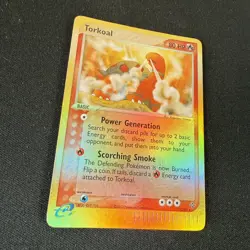 Torkoal 12/97 Reverse Holo Rare Pokemon Card 2003 EX Dragon - Image 2