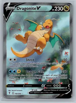 Pokemon TCG Dragonite V (Alternate Full Art) #192/203 SWSH07: Evolving Skies - Image 1