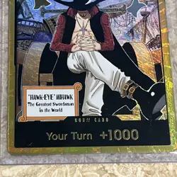 One Piece TCG Gold Dracule Mihawk DON!! OP14 THE AZURE SEA'S Card Game CCG Eng - Image 3