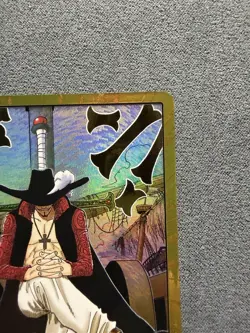 One Piece Card Gold Frame Dracule Mihawk DON!! Card OP14 THE AZURE SEA'S SEVEN - Image 3