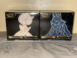 Pokemon TCG Mega Evolution Pokemon Center ETBs - Lucario & Gardevoir Sealed - Image 1