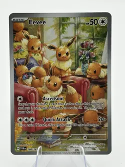 Pokemon Eevee 188/167 Twilight Masquerade Illustration Rare Near Mint - Image 1