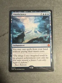 Omniscience NM MYTHIC MTG Foundations [FDN] Blue Enchantment Near Mint Regular - Image 1