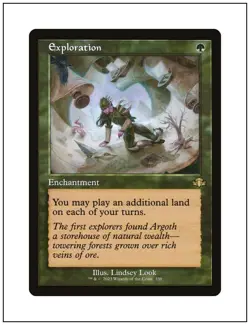 1x Exploration, Retro Frame, Dominaria Remastered, Magic MTG NM - Image 1