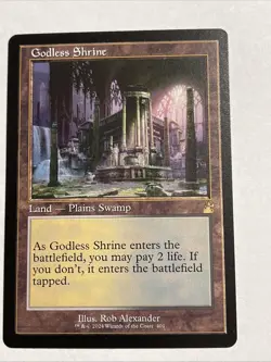 Godless Shrine (Retro Frame) Ravnica Remastered #401 Rare - Image 1