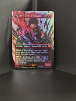 Clive, Ifrit's Dominant (0318) (Borderless) Final Fantasy Foil - Image 1