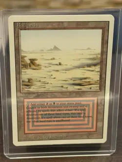 Badlands Rare Dual Land Revised MTG Magic the Gathering Vintage LP Never Played - Image 3