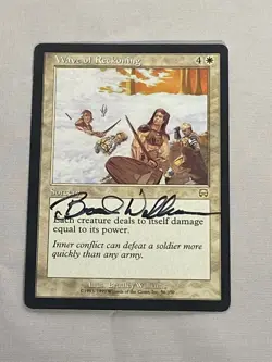 MTG Wave of Reckoning Artist Proof and Signature Signed Williams - Image 1