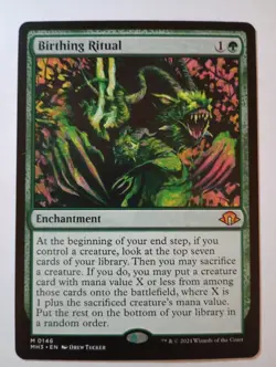 MTG Birthing Ritual 146 Near Mint Modern Horizons 3 Mythic Enchantment Magic - Image 1