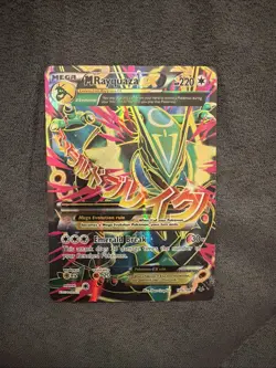Pokemon TCG M Rayquaza EX Card 105/108 XY Roaring Skies Full Art Holo Rare - Image 1