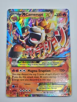 Pokemon Camerupt EX 29/160 M Mega Camerupt EX XY198 Promo Card Lot Of 2 Bundle - Image 4