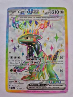 Pokemon Card Cyclizar EX 228/191 S&V Surging Sparks Holo Ultra Rare NM - Image 1