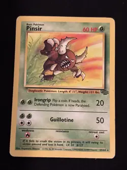 Pokemon TCG Pinsir Jungle Set Card 25/64 Non Holo Unlimited - Image 1