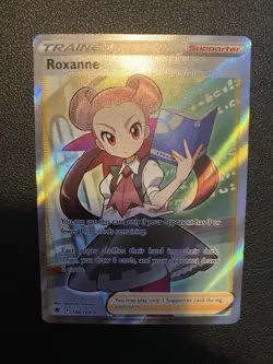 Pokemon TCG Roxanne Astral Radiance Holo Full Art Ultra Rare Card 188/189 - Image 2