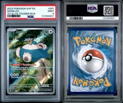 Pokemon Snorlax 051 Full Art Promo Holo Scarlet & Violet PSA 9 2023 - Image 3