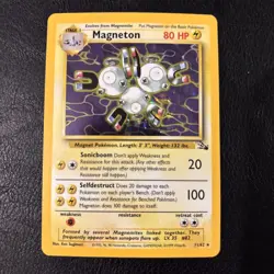 Pokemon Magneton Holo 11/62 Fossil Vintage NM Condition - Image 1