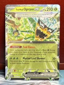 Pokemon {{ Teal Mask Ogerpon ex }} 012/131~Sv: Prismatic Evolutions Holo~L@@K - Image 1