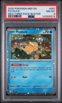 2025 POKEMON MEP EN-ME BLACK STAR PROMO #005 DRIFLOON MEG PACK BLISTER PSA 9 - Image 1