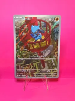 Pokemon TCG - Riolu MEP 010 Black Star Promo Holo NM - Image 1