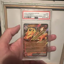 2024 POKEMON SVP EN-SV BLACK STAR PROMO #161 CHARIZARD EX PSA 10 - Image 1