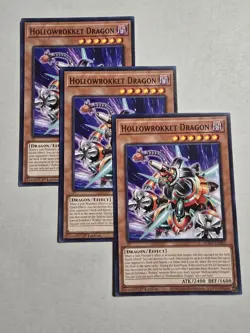 3x Hollowrokket Dragon 1st Edition Common BPRO-EN002 Yu-Gi-Oh! - Image 1