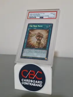 Yu-Gi-Oh! PSA 7 The True Name SEC Pharaoh’s Rare 2022 MAMA-EN113 1st Edition - Image 1