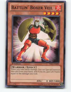 Battlin' Boxer Veil #PRIO-EN009 1st Edition Yugioh Card - Image 1