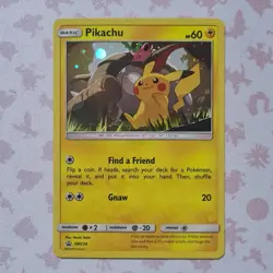 NM Pikachu SM234 Sun & Moon Black Star Promo Cosmos Holo Pokemon TCG - Image 1