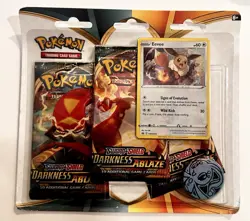 Pokemon TCG Sword & Shield Darkness Ablaze Eevee 3-Pack Blister - NEW/SEALED 820650807169 - Image 1