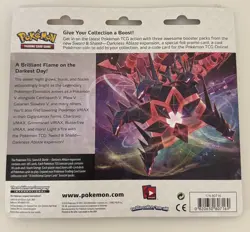 Pokemon TCG Sword & Shield Darkness Ablaze Eevee 3-Pack Blister - NEW/SEALED 820650807169 - Image 2
