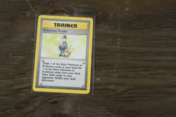 Vintage Pokemon TCG Trainer Pokemon Trader Base Set 77/102 Rare 1999 WotC Card - Image 1