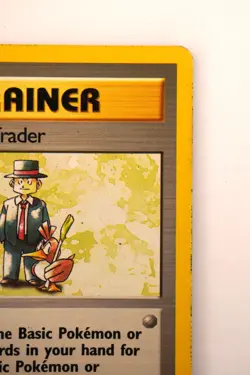 Pokemon TCG Pokemon Trader Base Set 77/102 Shadowless Rare Trainer Card LP - Image 4