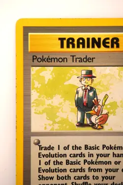 Pokemon TCG Pokemon Trader Base Set 77/102 Shadowless Rare Trainer Card LP - Image 5