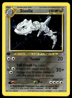 Pokemon TCG Neo Genesis #015/111 Steelix 1st Edition LP+ - Image 1