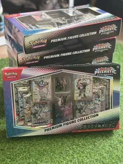 Pokemon TCG: Prismatic Evolutions Premium Figure Collection Factory Sealed Box - Image 1