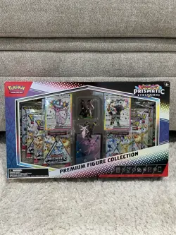 Pokemon TCG: Prismatic Evolutions Premium Figure Collection Factory Sealed Box - Image 1