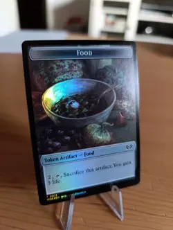 MTG Magic The Gathering Elemental / Food Token FOIL Eldraine WOE T 0009/13 - Image 2