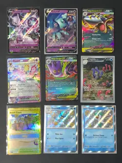 Lot of 9, Pokemon Different NM Cards Mega Gengar, Mewtwo V, and... - Image 1
