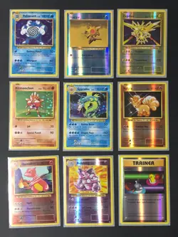 Lot of 9, Pokemon NM Evolutions Holo and Reverse Holo Cards - Image 1