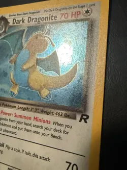 Dark Dragonite 5/82 Team Rocket Unlimited Holo Vintage WOTC Pokemon Card - Image 3